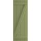 Ekena Millwork True Fit PVC Four Board Joined Board-n-Batten Shutters w/Z-Bar, Moss Green , 21 1/2W x 42H, PR TFP102BBF21X042MG - alternate 5